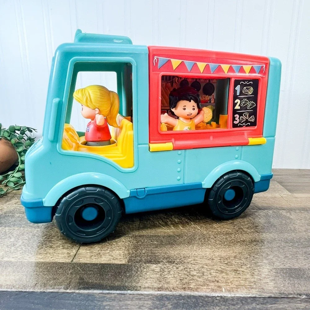 Fisher Price Little People Serve It Up Taco Food Truck‎ Musical Vehicle w/ 2 ppl